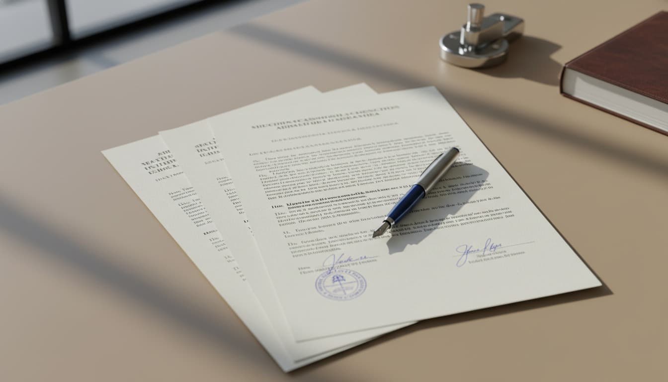 Atención y firma en la escribanía